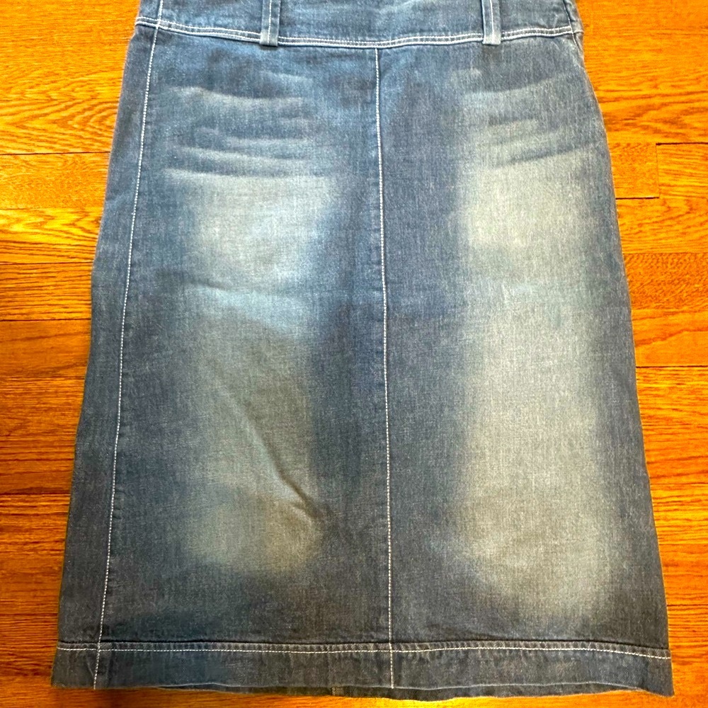 Zara Blue Pencil Skirt Knee-Length Casual